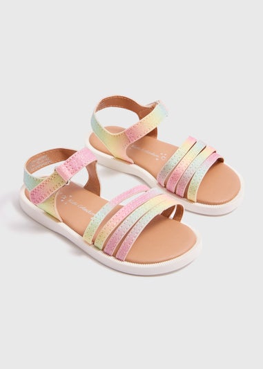 Girls Multicolour Rainbow Sandals (Younger 4-12)