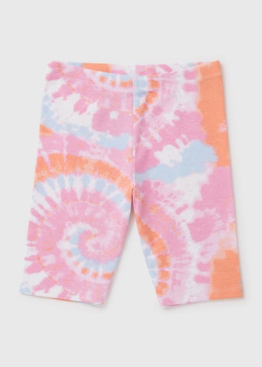 Girls Pink Tie Dye Shorts (7-13yrs)