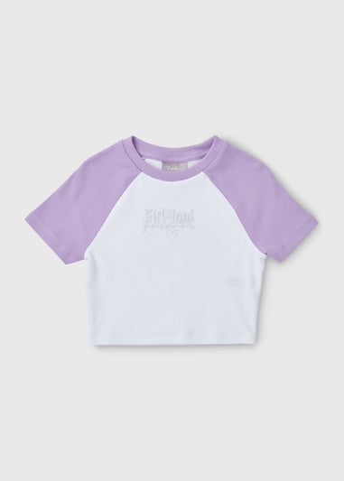 Girl-Hood White Ringer T-Shirt (7-15yrs)