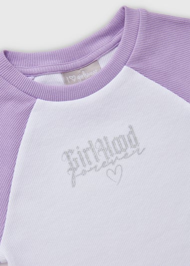 Girl-Hood White Ringer T-Shirt (7-15yrs)