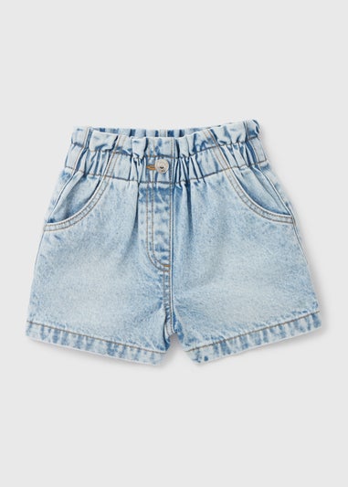 Girls Lightwash Denim Shorts (7-15yrs)