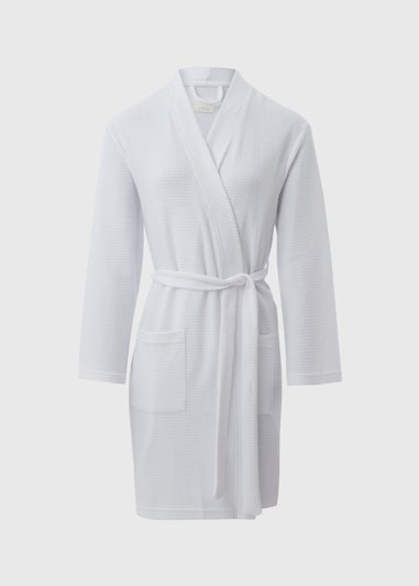 White Waffle Dressing Gown