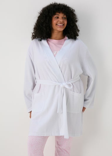 White Waffle Dressing Gown