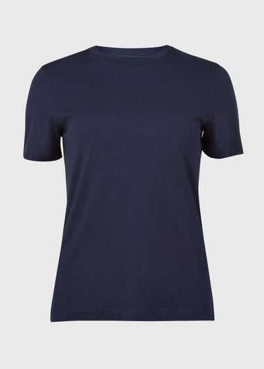 Navy Modern Plain T-Shirt