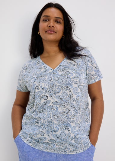 Blue Paisley T-Shirt