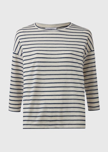 White Stripe 3/4 T-Shirt