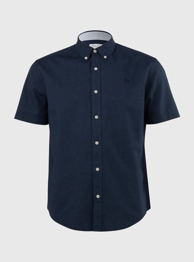Navy Cross Dye Oxford Short Sleeve Shirt