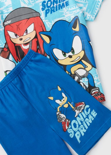 Sonic Boys Blue Hedgehog Tie Dye Pyjama Set (5-12yrs)