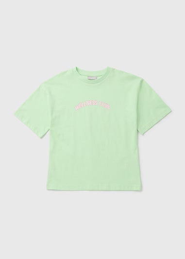 Girls Green Wellness Club T-Shirt (7-15yrs)