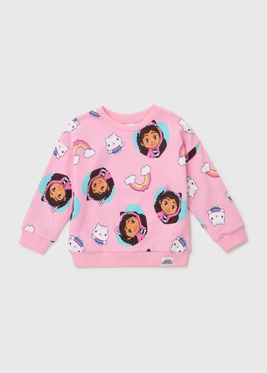 Girls Pink Gabby's Doll House Sweatshirt (18mths-6yrs)