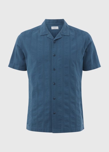 Blue Seersucker Shirt