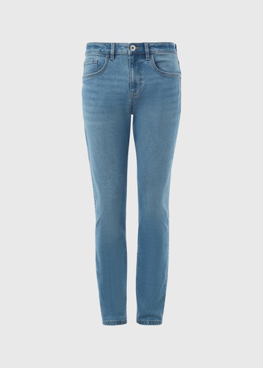 Mid Blue Tapered Jeans