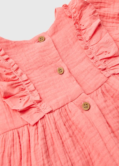 Girls Pink Schifley Dress & Knickers Set (Newborn-23mths)
