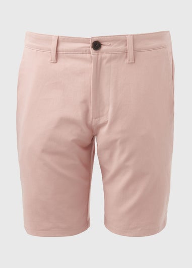 Pink Slim Fit Chino Shorts