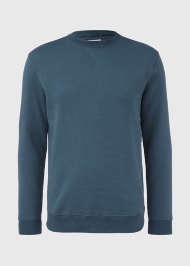 Blue Essential Crew Neck Sweatshirt