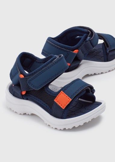 Boys Navy Trekking Sandals (Younger 4-12)