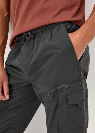 Teal Multipocket Cargo Trousers