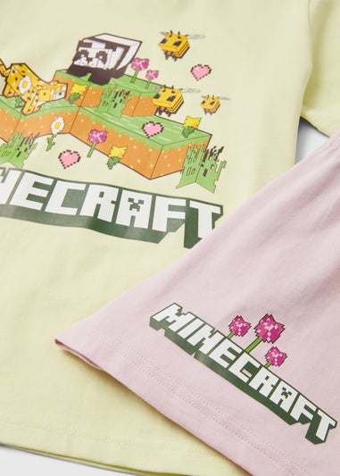 Minecraft Girls Pink Shortie (5-12yrs)