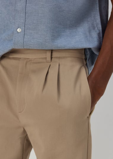 Stone Double Pleated Trousers