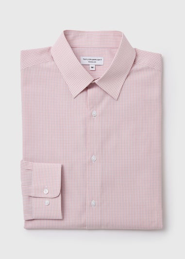 Taylor & Wright Pink Check Regular Shirt