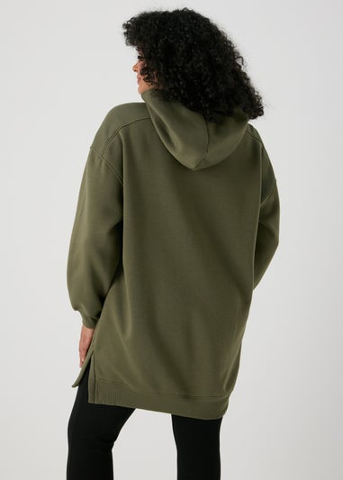 Khaki Longline Hoodie