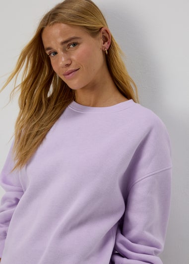 Lilac Longline Sweatshirt