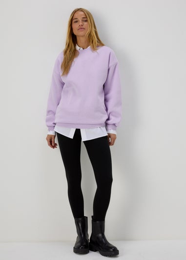 Lilac Longline Sweatshirt