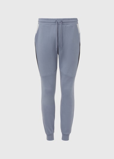 Blue Panelled Joggers