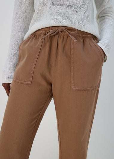 Brown Utility Joggers