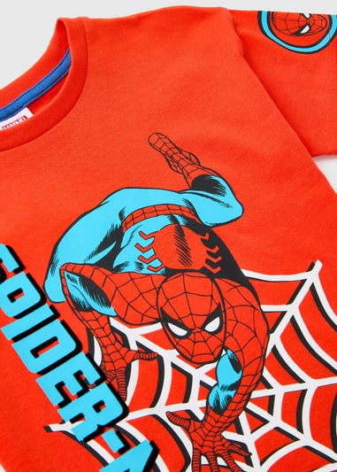 Marvel Boys Red Spiderman T-Shirt (1-8yrs)