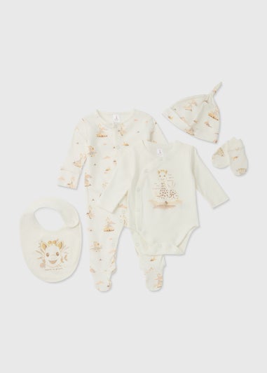 Sophie la Girafe Baby 5 Piece Cream Sleepsuit Set (Tint Baby-6mths)