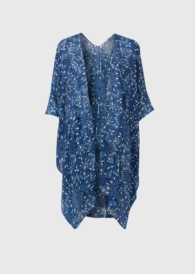 Blue Dotty Kimono