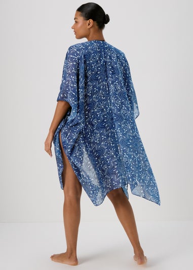Blue Dotty Kimono