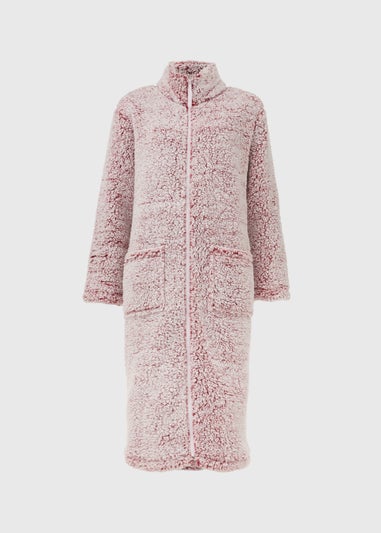 Pink Zip Up Dressing Gown Matalan