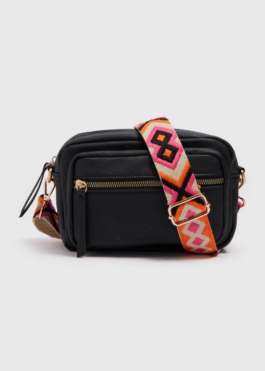 Orange Geo Bag Strap