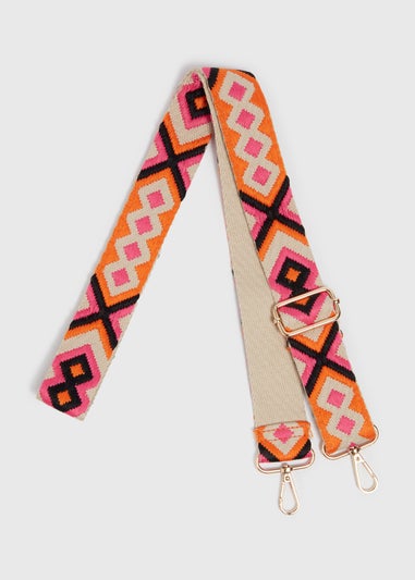 Orange Geo Bag Strap