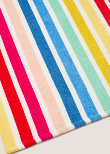 Rainbow Stripe Print  Beach Towel (140cm x 70cm)