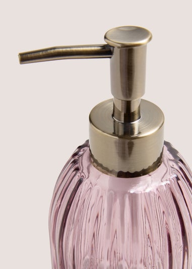 Lilac Glass Soap Dispenser