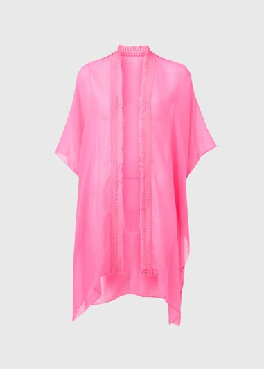 Pink Solid Kimono