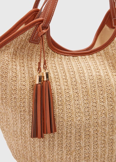 Natural Raffia Tote Bag