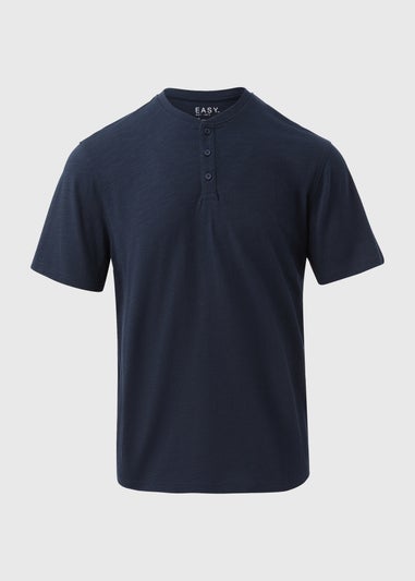 Navy Grandad T-Shirt