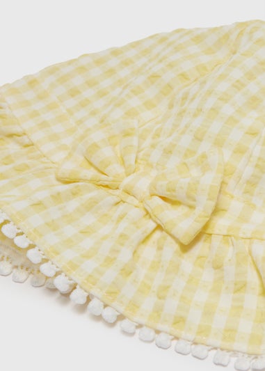 Baby Yellow Gingham Sunhat (Newborn-24mths)