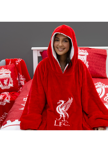 HUGZEE Liverpool FC Redout Wearable Hooded Throw