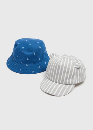 2pk Baby nautical hats
