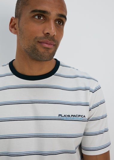 Ecru Pacifica Stripe T-Shirt