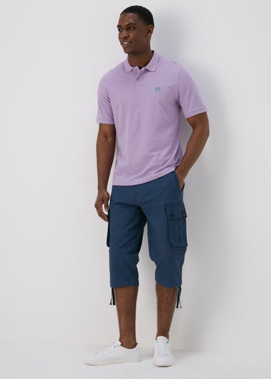 Lilac Solid Polo Shirt