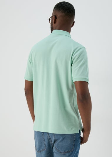 Mint Green Solid Polo Shirt - Matalan