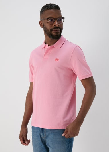 Pink Solid Polo Shirt