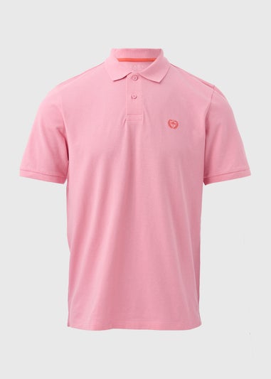 Pink Solid Polo Shirt