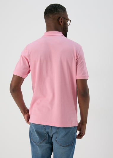 Pink Solid Polo Shirt